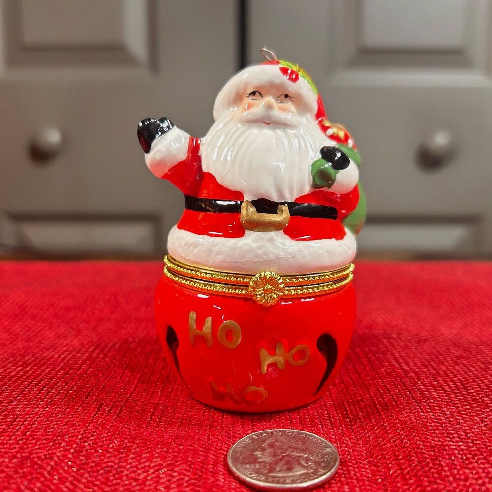 Christmas Santa Claus Trinket Box